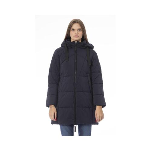 Baldinini Trend Women's Blue Polyester Jackets & Coat - L - Main Image