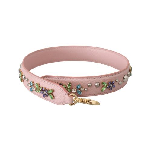 Dolce & Gabbana Crystal Studs Leather Shoulder Strap One Size Women - Main Image