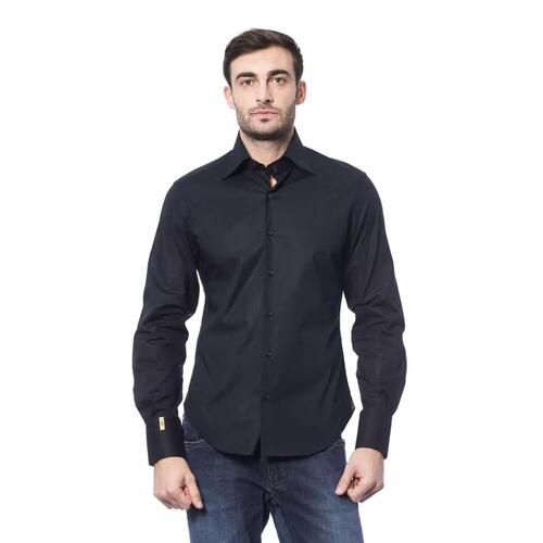 Billionaire Italian Couture Men's Blue Cotton Shirt - L - Main Image