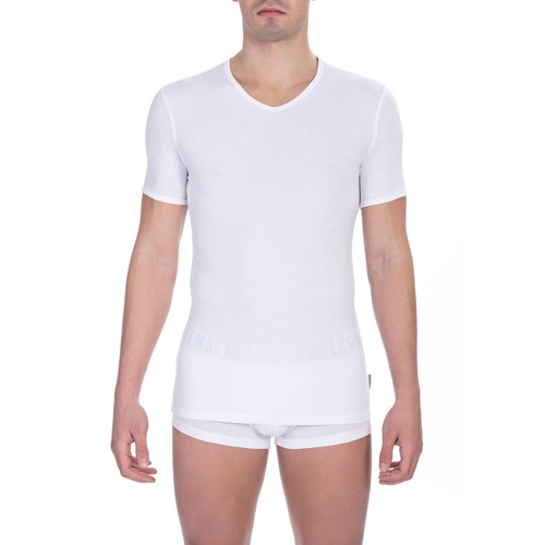 Bikkembergs Men's White Cotton T-Shirt - M - Main Image