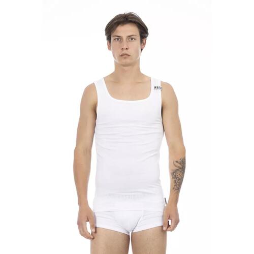 Stretch Cotton Logoed Shoulder Pad Mens Tank Top L Men - Main Image
