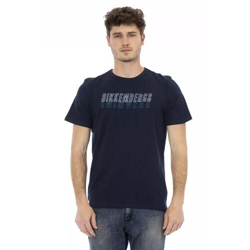 Front Print T-Shirt with Logo on Back S Men - Main Image