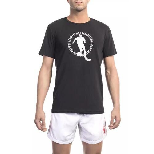 Front Print T-Shirt with Logo Detail S Men - Main Image
