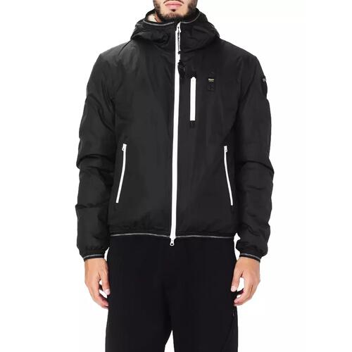 Blauer Nylon Jacket with Eco-Fur Interior and Contrasting Zip Closure XL Men - Main Image