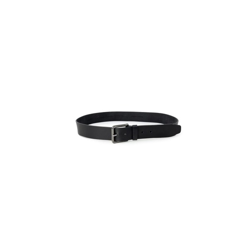 Hugo Boss Men's Black Leather Belt - 95 cm - Main Image