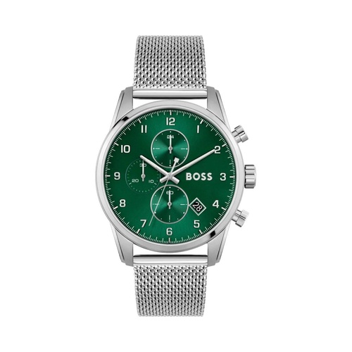 Hugo Boss Men's Silver Stainless Steel Watch - One Size - Main Image