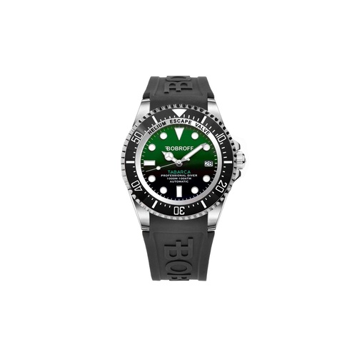 Bobroff Men's Black Rubber Watch - One Size - Main Image