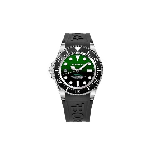 Bobroff Men's Black Rubber Watch - One Size - Main Image
