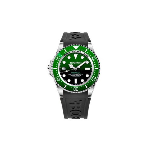 Bobroff Men's Black Rubber Watch - One Size - Main Image