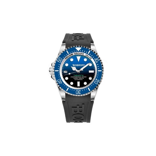 Bobroff Men's Black Rubber Watch - One Size - Main Image