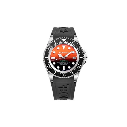Bobroff Men's Black Rubber Watch - One Size - Main Image