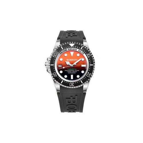 Bobroff Men's Black Rubber Watch - One Size - Main Image