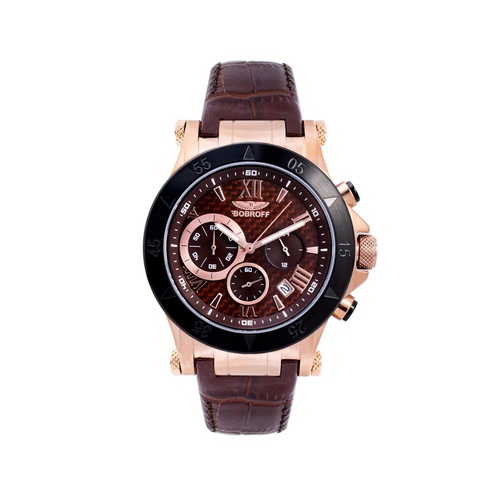 Bobroff Men's Brown Leather Watch - One Size - Main Image