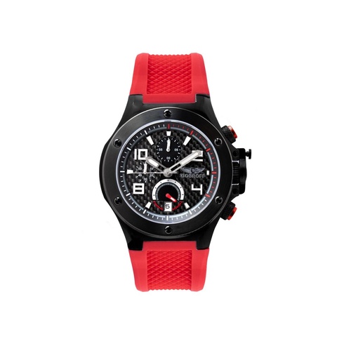 Bobroff Men's Red Rubber Watch - One Size - Main Image