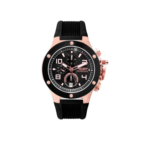 Bobroff Men's Black Rubber Watch - One Size - Main Image