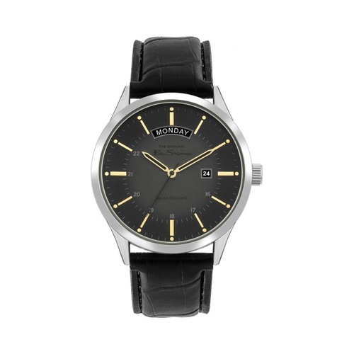 Ben Sherman Men's Black Leather Watch - One Size - Main Image
