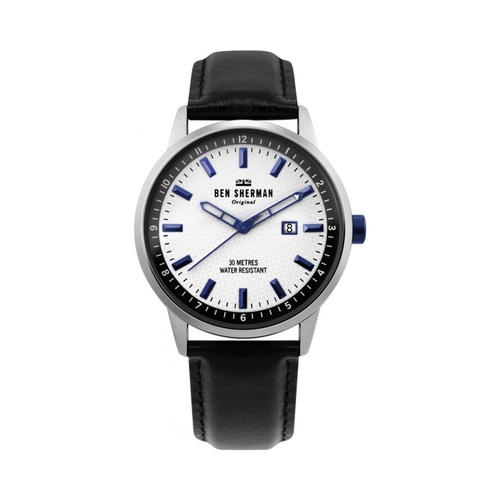 Ben Sherman Men's Black Leather Watch - One Size - Main Image