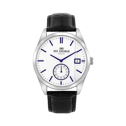 Ben Sherman Men's Black Leather Watch - One Size - Main Image