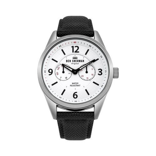 Ben Sherman Men's Black Leather Watch - One Size - Main Image