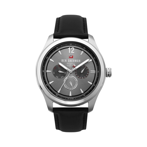 Ben Sherman Men's Black Leather Watch - One Size - Main Image