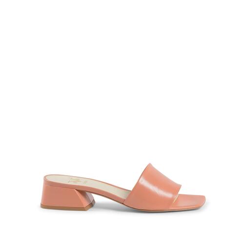 Leather Pink Sandals with 4cm Heel - 39 EU - Main Image