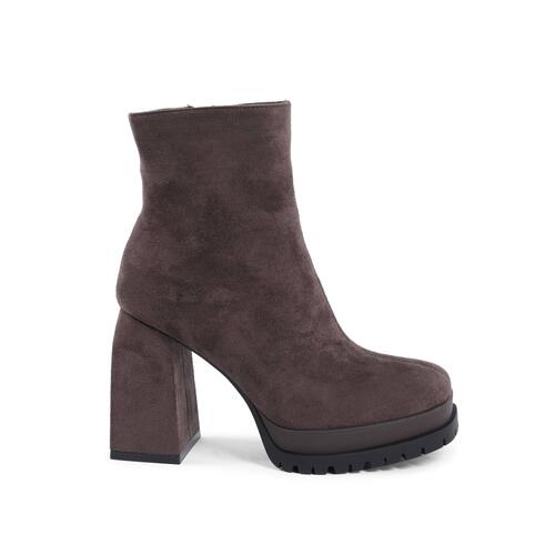 Fabric Ankle Boot with 10cm Heel - 36 EU - Main Image