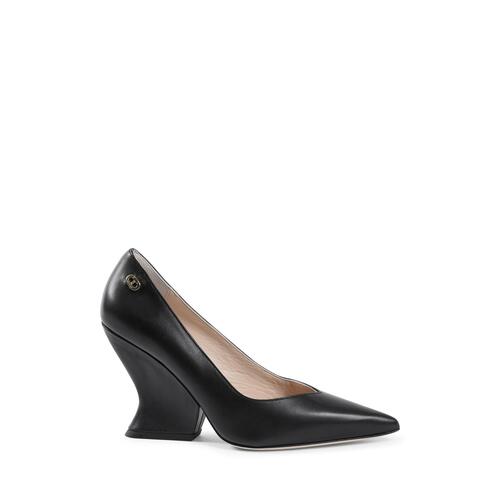 Wave-Shaped Heel Pointed-Toe Pumps - 37 EU - Main Image