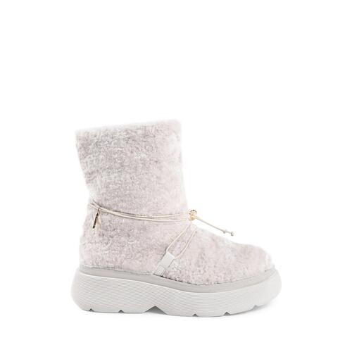 Shearling Drawstring Platform Ankle Boot - 41 EU - Main Image