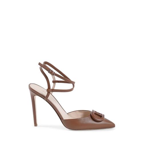 Pointed Toe Lace-Up Leather Pump - 41 EU - Main Image