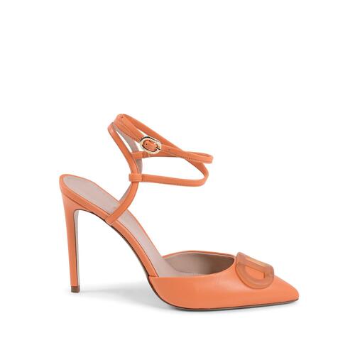 Leather Lace-Up Stiletto Pump - 38 EU - Main Image