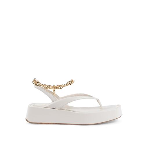 Gold Chain Wedge Sandals - 39 EU - Main Image