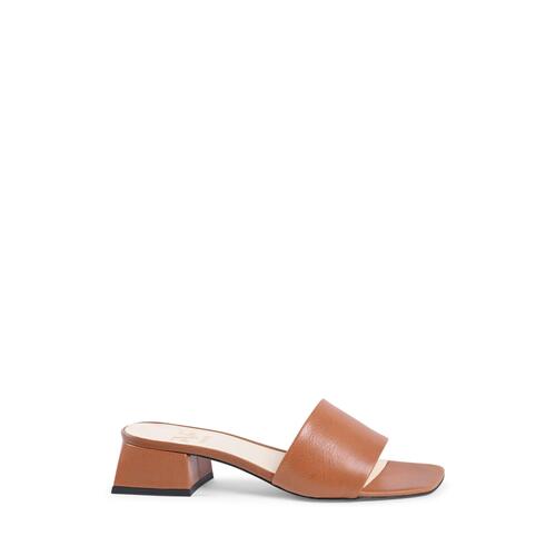 Leather  Sandals with 4cm Heel - 41 EU - Main Image