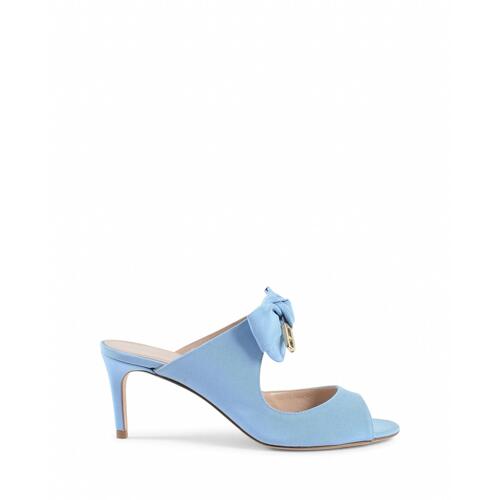 Blue Bow Mule with Low Heel - 37.5 EU - Main Image
