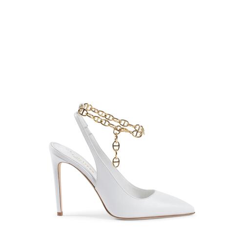 Gold Chain Embellished  Decollete Pump - 37.5 EU - Main Image