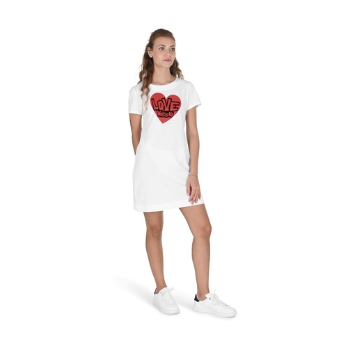 Heartprint Mini Dress Short Sleeve TShirt Dress - 44 IT - Main Image
