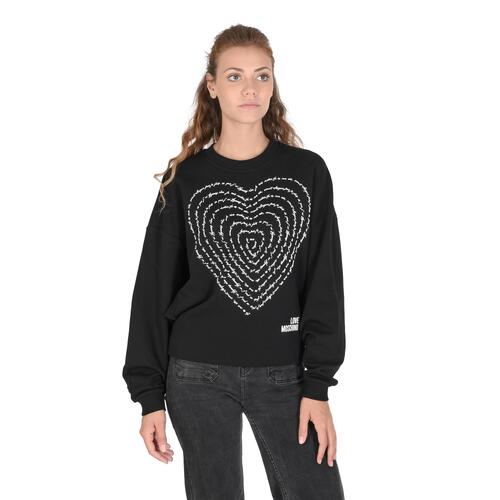 Cotton Sweatshirt with Inlay Detail - 40 EU - Main Image