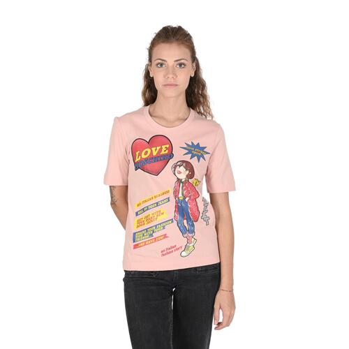 Powder Pink Cotton T-Shirt - 42 EU - Main Image
