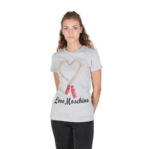 Love Moschino Jump Rope Heart T-Shirt for Women - 38 IT - Main Image