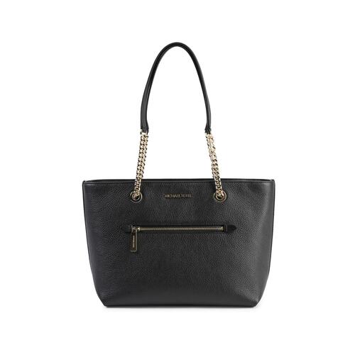 Leather Chain Tote Bag - One Size - Main Image
