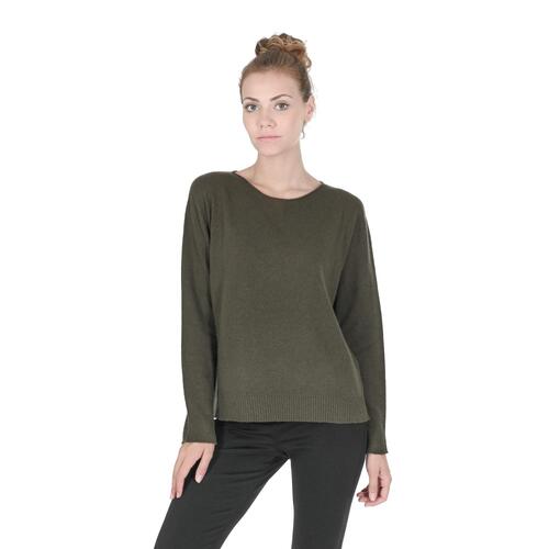 Premium Oversize Cashmere Boatneck Sweater - M - Main Image