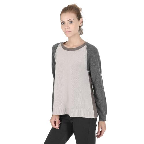 Premium Cashmere Womens Round Neck Sweater - 42 EU - Main Image
