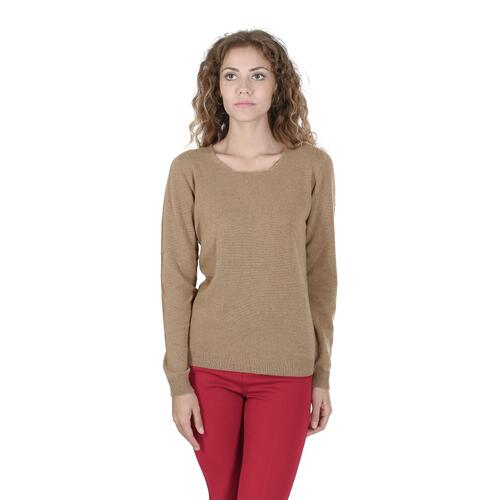 Cashmere Womens Square Neck Sweater - Premium Quality - M - Main Image