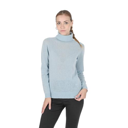 Premium Cashmere Womens Turtleneck Sweater - 40 EU - Main Image