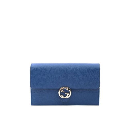 Gucci GG Marmont Wallet on Chain Blue Leather - One Size - Main Image