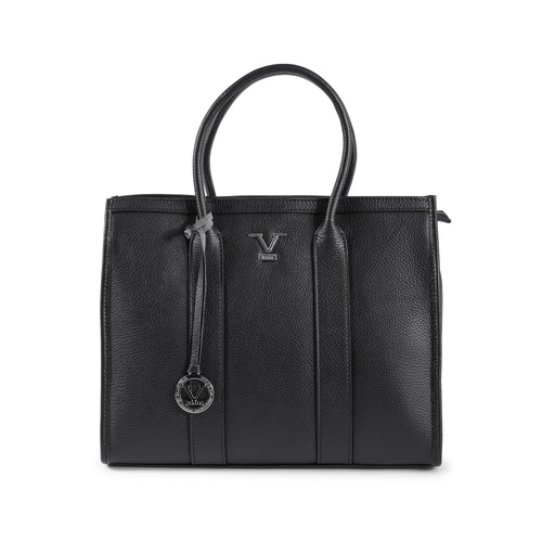 V Italia Black Tote Bag  V Italia Leather Tote Bag  Women's V Italia Black Tote Bag - One Size - Main Image
