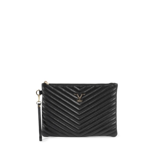 V Italia by Versace 1969 Quilted Leather Clutch - Black - One Size - Main Image