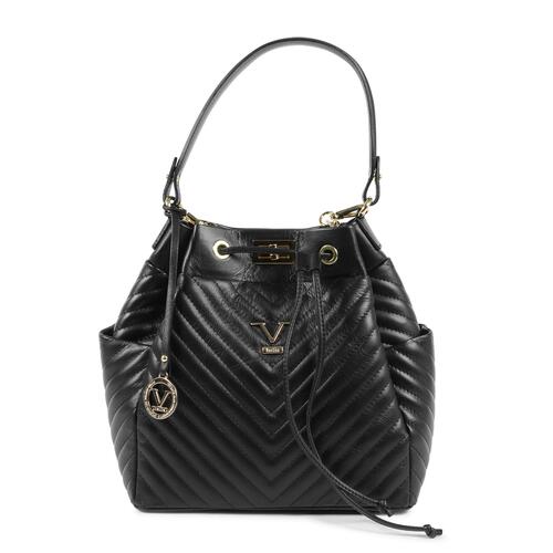 V Italia by Versace 1969 abbigliamento sportivo srl Women's Leather Black Satchel Bag in Black - One Size - Main Image
