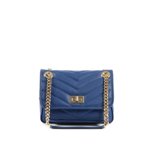 V Italia by Versace 1969 abbigliamento sportivo srl Women's Blue Leather Handbag in Blue - One Size - Main Image