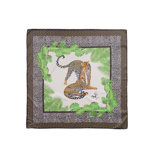 Foulard with Leopard Print - One Size - Main Image