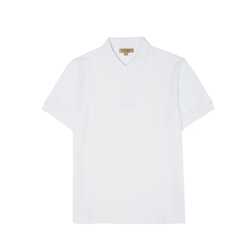 Burberry Men's White Cotton Collared Polo Shirt - 54 IT - Main Image